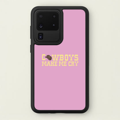 Cowboys Make Me Cry - Post  - Post Malone Phone Case for Galaxy S20 Ultra