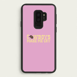 Cowboys Make Me Cry - Post  - Post Malone Phone Case for Galaxy S9 Plus