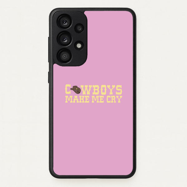 Cowboys Make Me Cry - Post  - Post Malone Phone Case for Galaxy A33