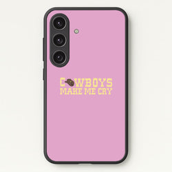Cowboys Make Me Cry - Post  - Post Malone Phone Case for Galaxy S24 Plus