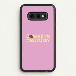 Cowboys Make Me Cry - Post  - Post Malone Phone Case for Galaxy S10e