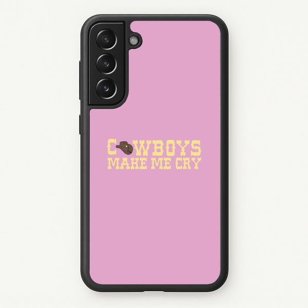 Cowboys Make Me Cry - Post  - Post Malone Phone Case for Galaxy S21 Plus