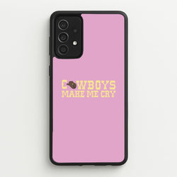 Cowboys Make Me Cry - Post  - Post Malone Phone Case for Galaxy A52 / A52s