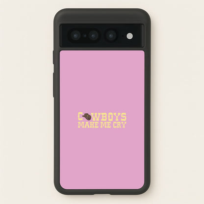 Cowboys Make Me Cry - Post  - Post Malone Phone Case for Google Pixel 7 Pro
