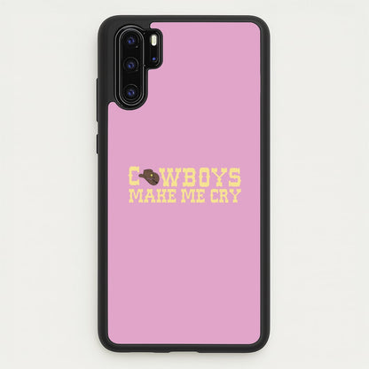 Cowboys Make Me Cry - Post  - Post Malone Phone Case for Huawei P30 Pro