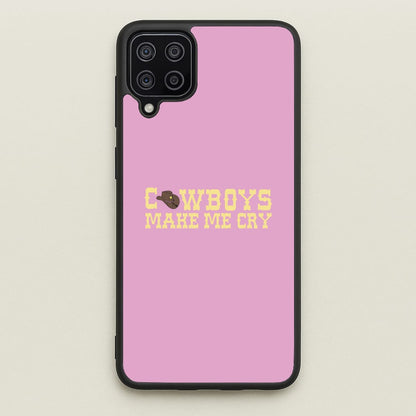 Cowboys Make Me Cry - Post  - Post Malone Phone Case for Galaxy A12