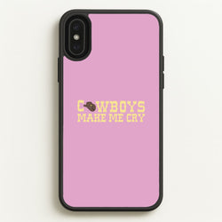 Cowboys Make Me Cry - Post  - Post Malone Phone Case for iPhone XS Max