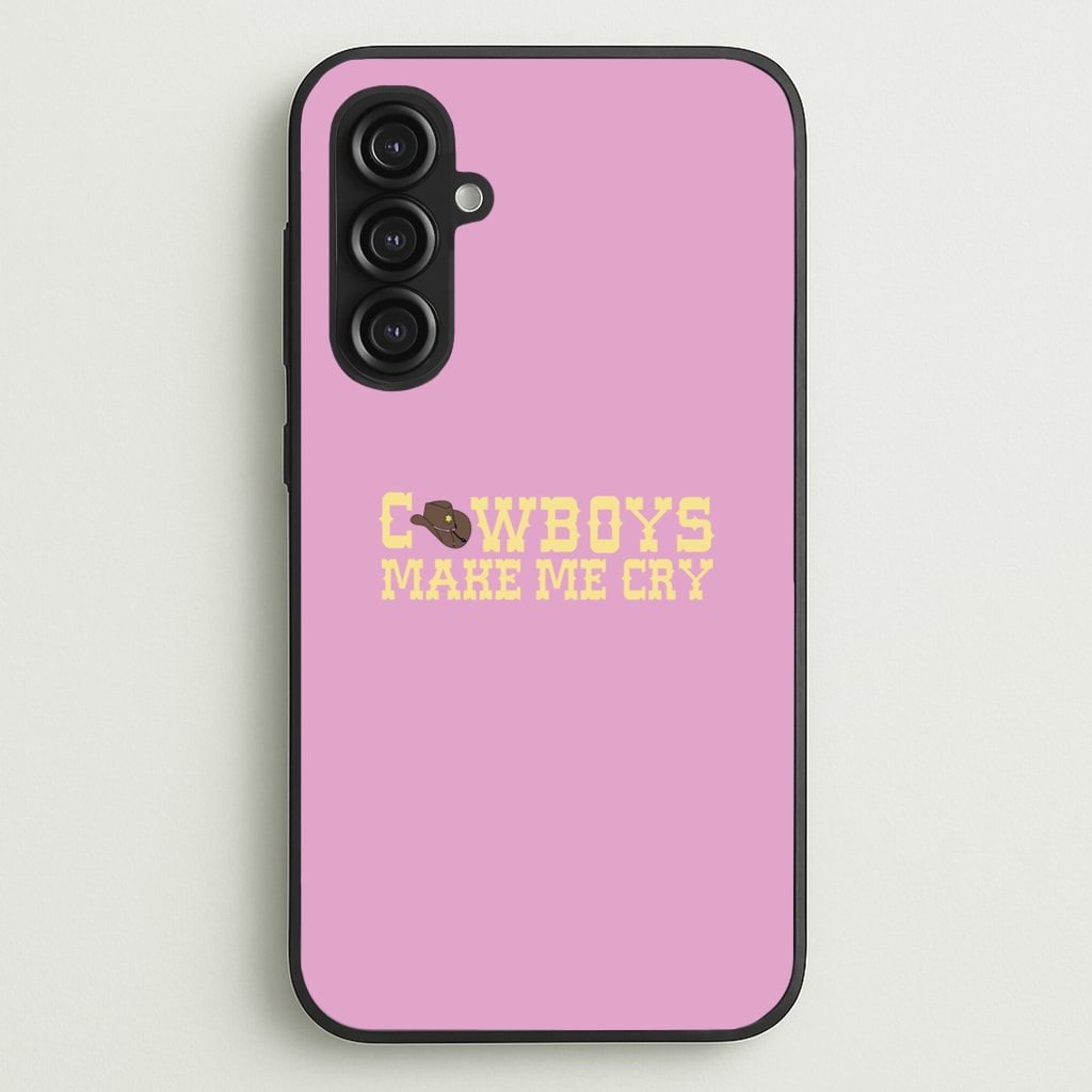 Cowboys Make Me Cry - Post  - Post Malone Phone Case for Galaxy S23FE