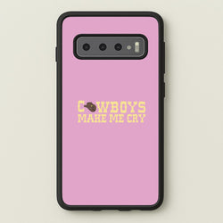 Cowboys Make Me Cry - Post  - Post Malone Phone Case for Galaxy S10