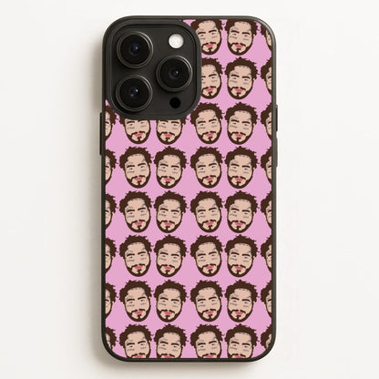 Malone Pattern  - Post Malone Phone Case for iPhone 16 Pro Max