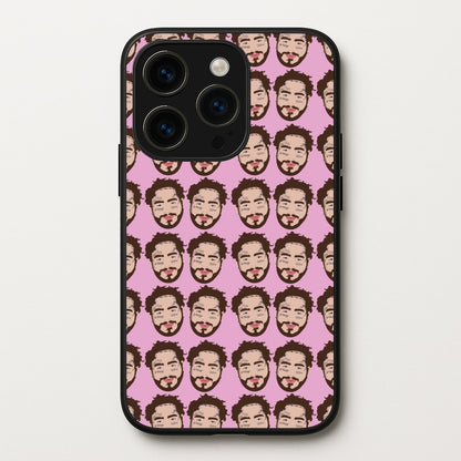 Malone Pattern  - Post Malone Phone Case for iPhone 14 Pro
