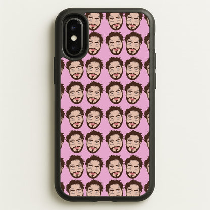 Malone Pattern  - Post Malone Phone Case for iPhone X / XS