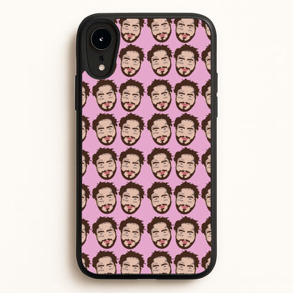 Malone Pattern  - Post Malone Phone Case for iPhone XR
