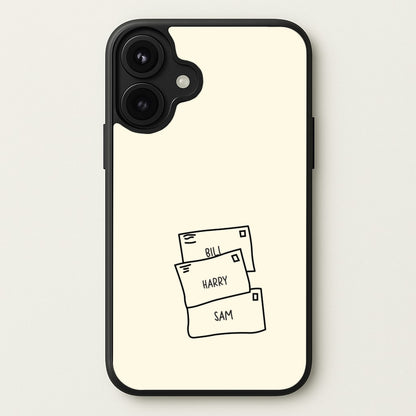 Bill, Harry And Sam Phone Case for iPhone 17