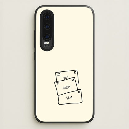Bill, Harry And Sam  - Mamma Mia Phone Case for Huawei P30