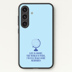 Life Is Short The World Is Wide - Mamma Mia  - Mamma Mia Phone Case for Galaxy S24 Plus