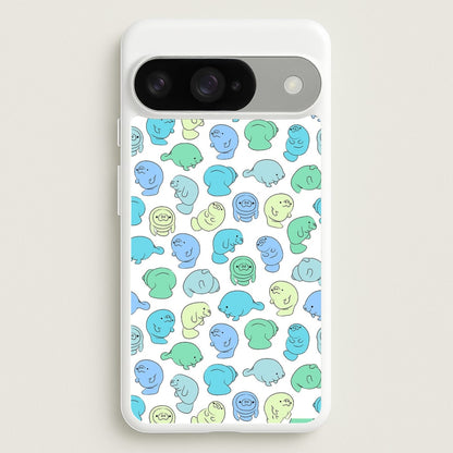 Manatee Party Phone Case for Google Pixel 10 / 10 Pro