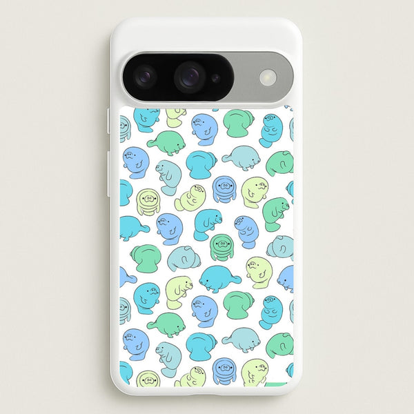 Manatee Party Phone Case for Google Pixel 10 / 10 Pro