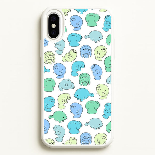 Manatee Party  -  Phone Case for iPhone XS Max