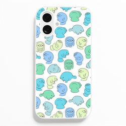 Manatee Party  -  Phone Case for iPhone 16 Plus