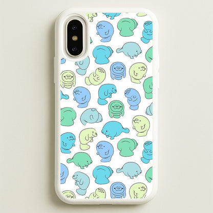 Manatee Party  -  Phone Case for iPhone X / XS