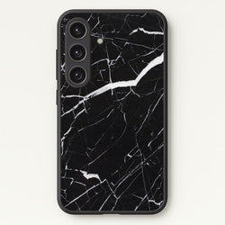 Black & White Marble Pattern  - marble Phone Case for Galaxy S24FE