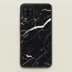 Black & White Marble Pattern  - marble Phone Case for Galaxy A12