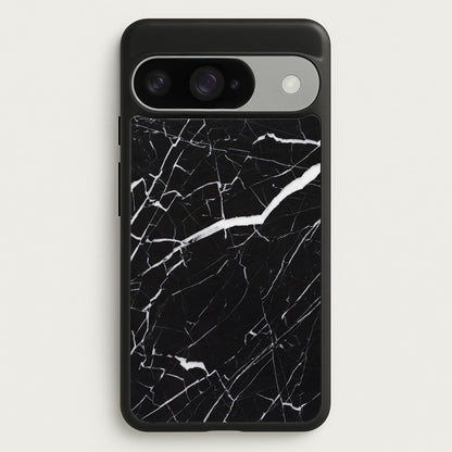 Black & White Marble Pattern Phone Case for Google Pixel 10 / 10 Pro