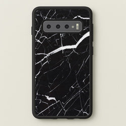 Black & White Marble Pattern  - marble Phone Case for Galaxy S10 Plus