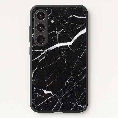 Black & White Marble Pattern  - marble Phone Case for Galaxy S24 Plus
