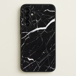 Black & White Marble Pattern  - marble Phone Case for Galaxy A54