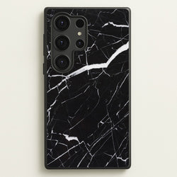 Black & White Marble Pattern  - marble Phone Case for Galaxy S25 Ultra