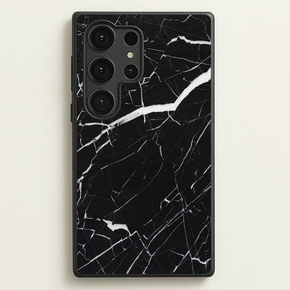 Black & White Marble Pattern  - marble Phone Case for Galaxy S25 Ultra