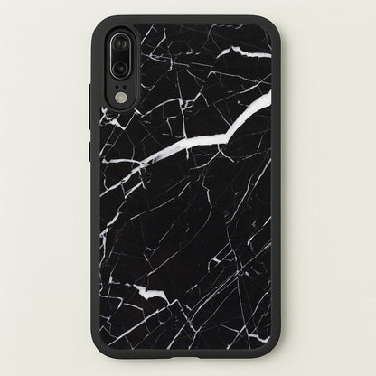 Black & White Marble Pattern  - marble Phone Case for Huawei P20