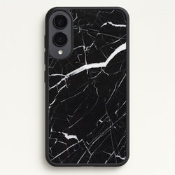 Black & White Marble Pattern  - marble Phone Case for Galaxy S25 Edge