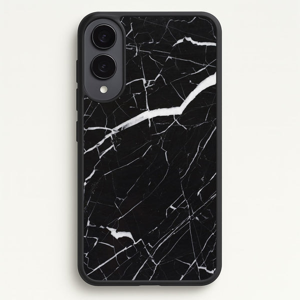 Black & White Marble Pattern  - marble Phone Case for Galaxy S25 Edge