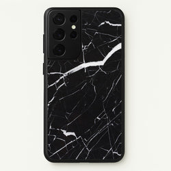 Black & White Marble Pattern  - marble Phone Case for Galaxy S21 Ultra