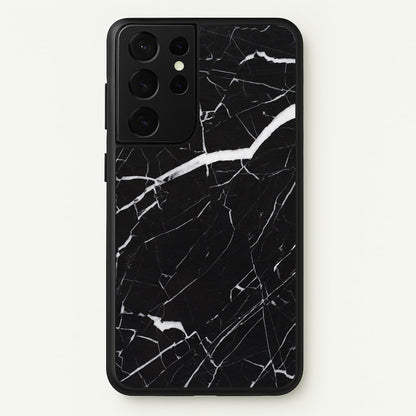 Black & White Marble Pattern  - marble Phone Case for Galaxy S21 Ultra