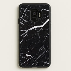 Black & White Marble Pattern  - marble Phone Case for Galaxy S9