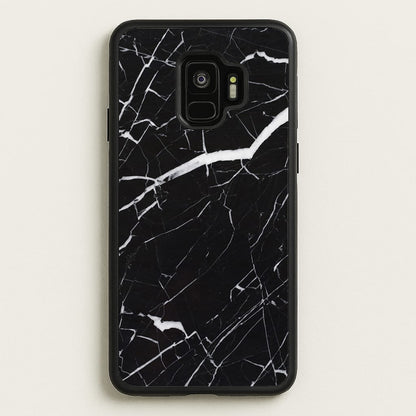 Black & White Marble Pattern  - marble Phone Case for Galaxy S9