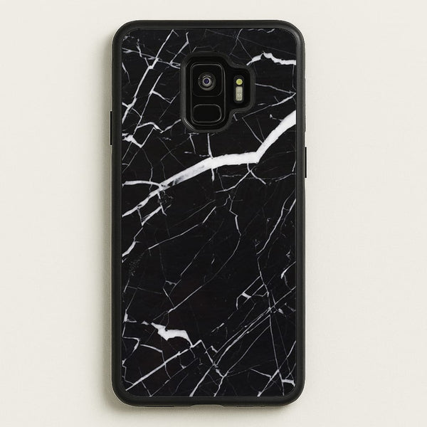 Black & White Marble Pattern  - marble Phone Case for Galaxy S9