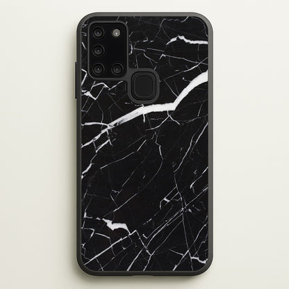 Black & White Marble Pattern  - marble Phone Case for Galaxy A21s