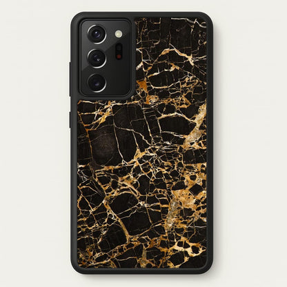 Black & Gold Marble Pattern  - marble Phone Case for Galaxy Note 20 Ultra