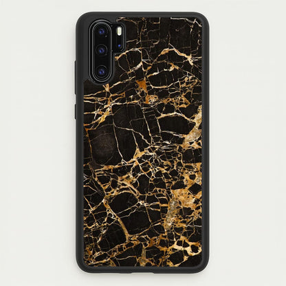 Black & Gold Marble Pattern  - marble Phone Case for Huawei P30 Pro
