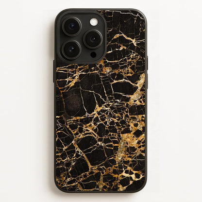Black & Gold Marble Pattern  - marble Phone Case for iPhone 12 Pro Max