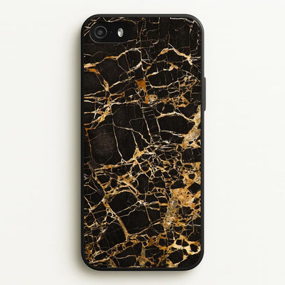 Black & Gold Marble Pattern  - marble Phone Case for iPhone 5 / 5s / SE 2016