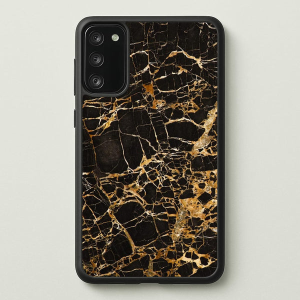 Black & Gold Marble Pattern  - marble Phone Case for Galaxy S20FE