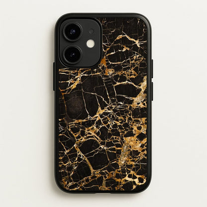 Black & Gold Marble Pattern  - marble Phone Case for iPhone 12 / 12 Pro
