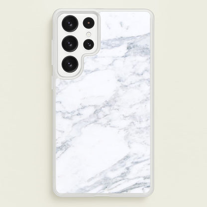 White Marble Pattern  - marble Phone Case for Galaxy S23 Ultra
