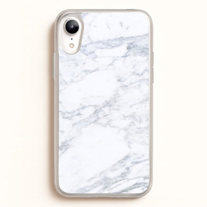 White Marble Pattern  - marble Phone Case for iPhone XR